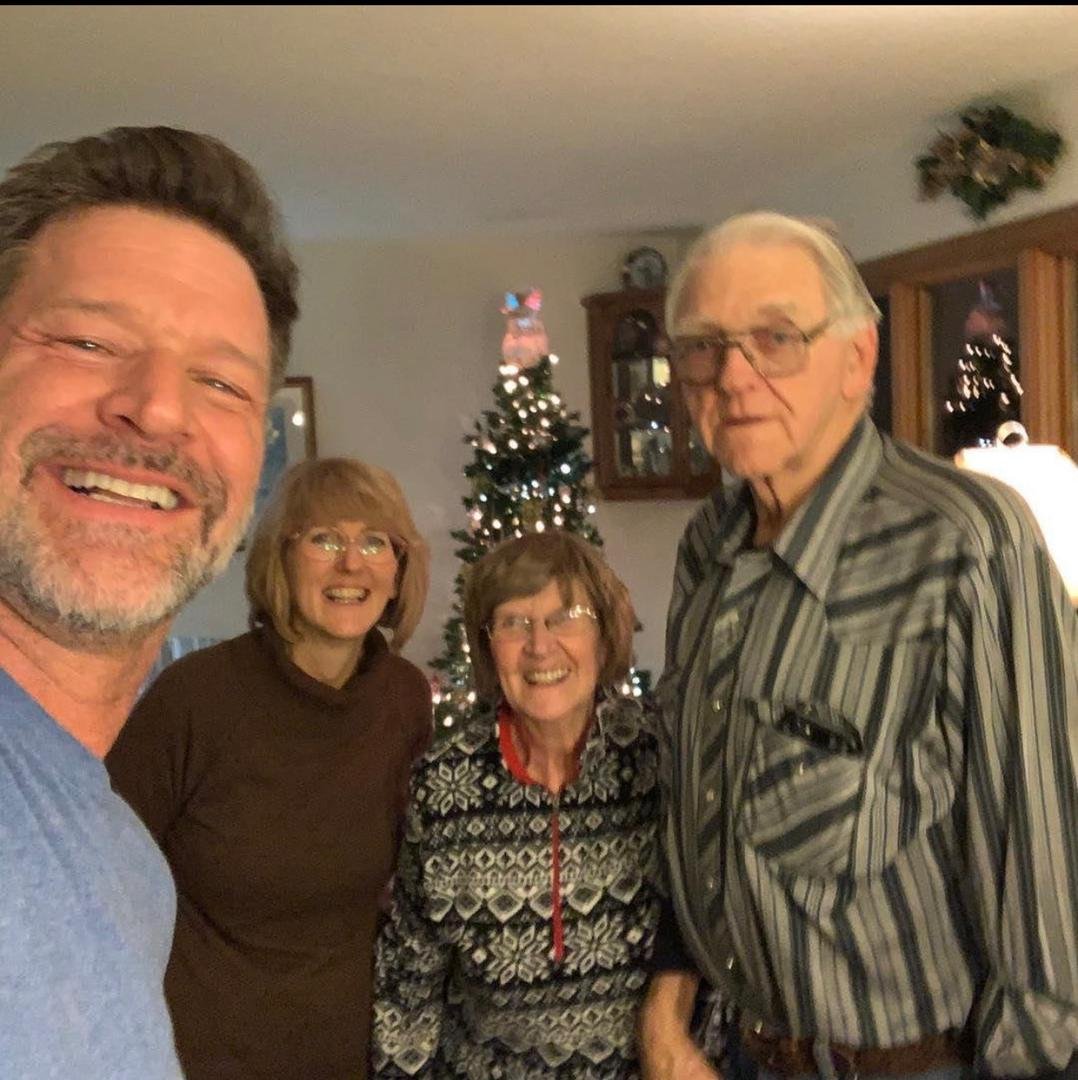Founder with family at Christmas